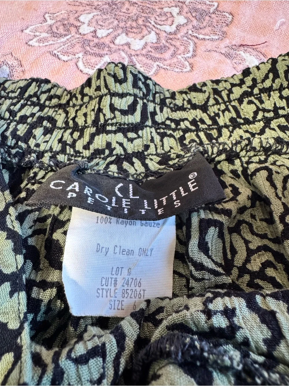 Carole Little Black and Yellow Floral midi Skirt